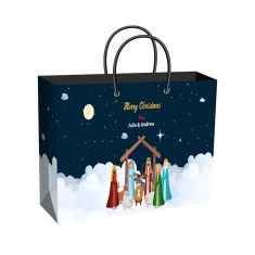 Christmas Wide Return Gift Bag – Plain or Personalized